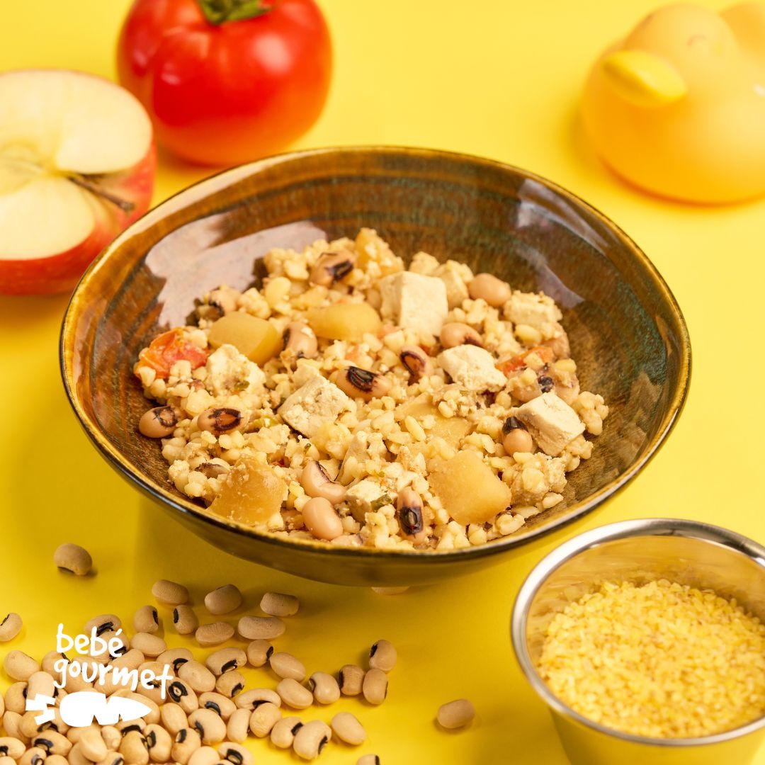 Boulgour com Feijão-Frade e Tofu (12+)
