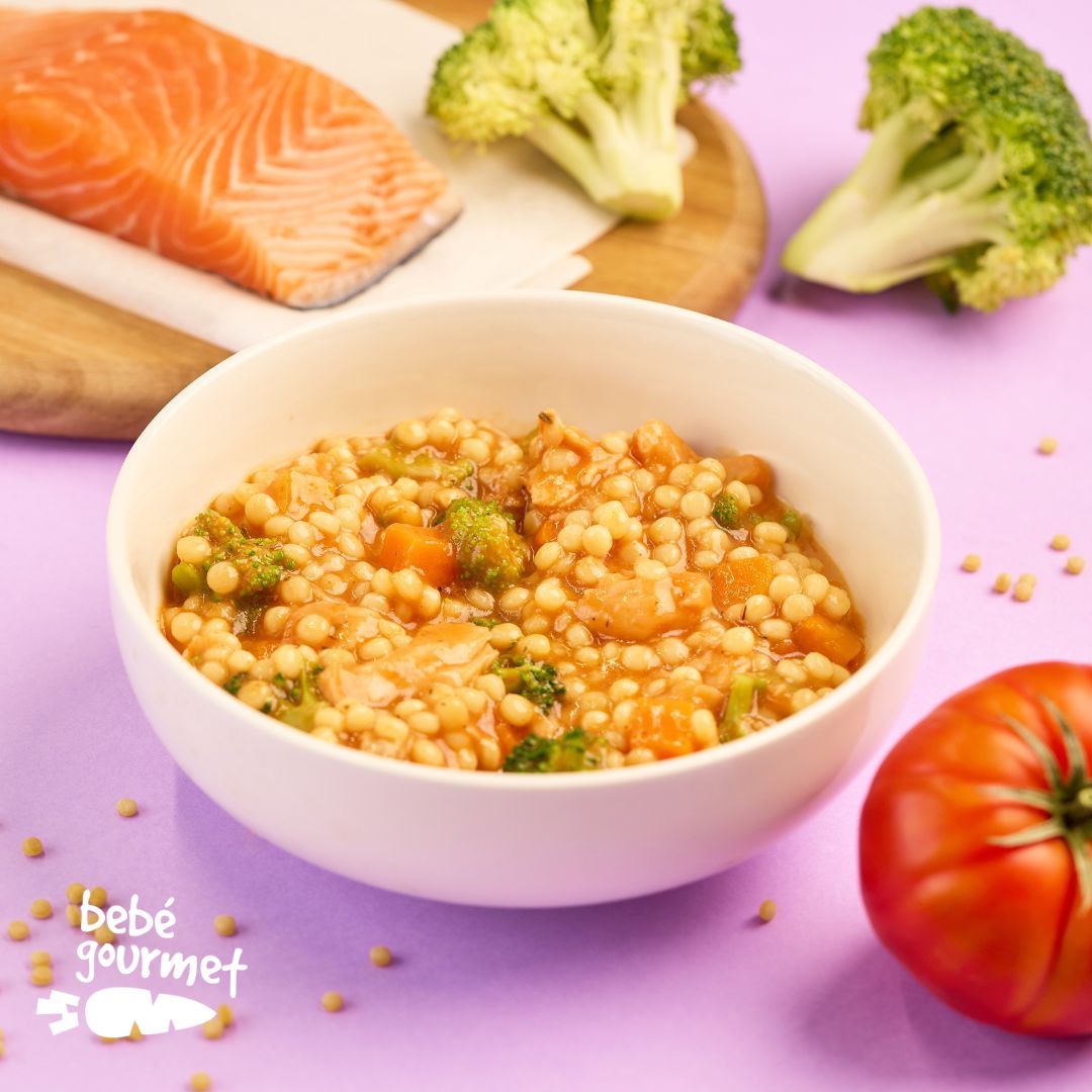 Cuscus de Salmão com Tomate e Brócolos (12+)