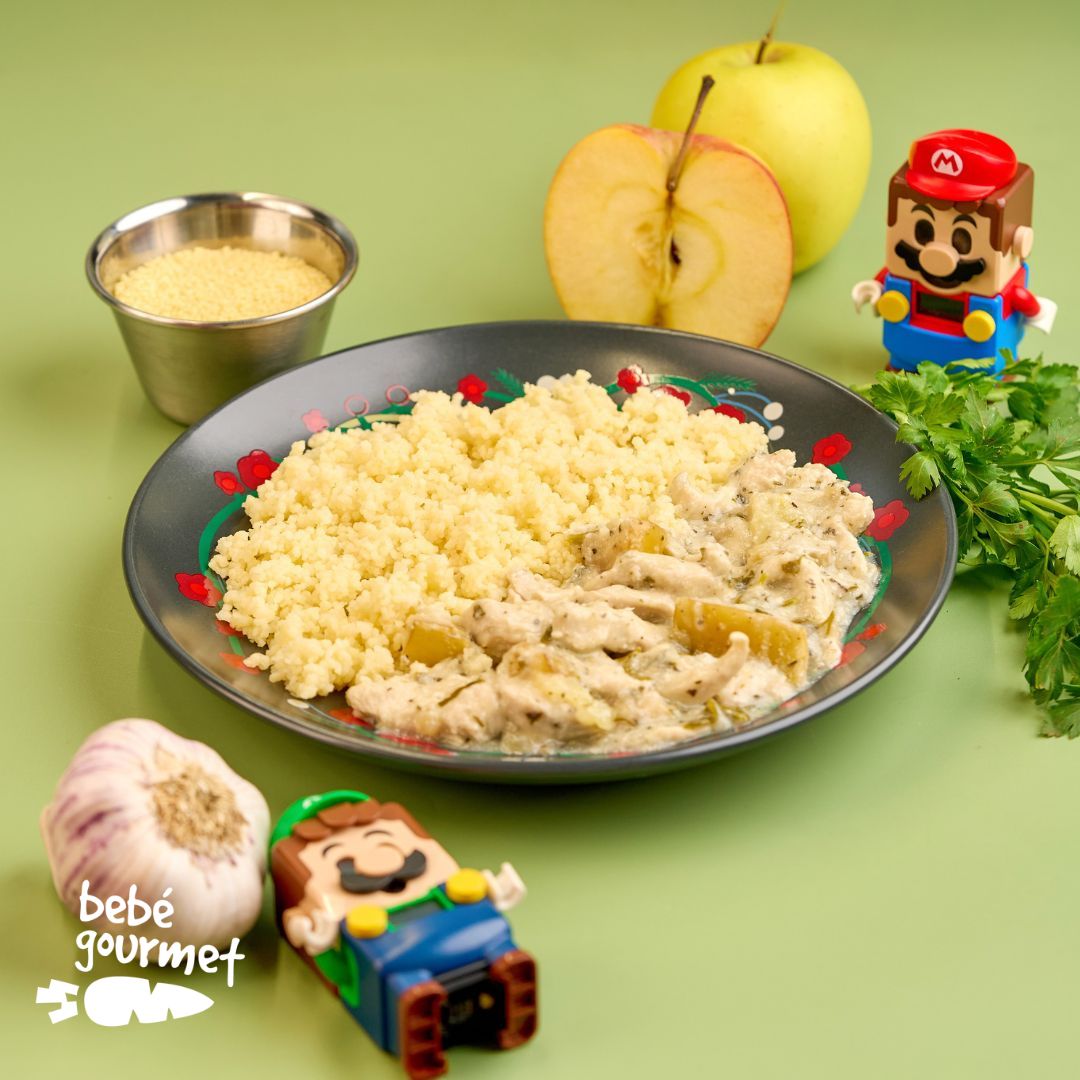 Frango com Maçã, Molho de Coco e Couscous ( 12+)