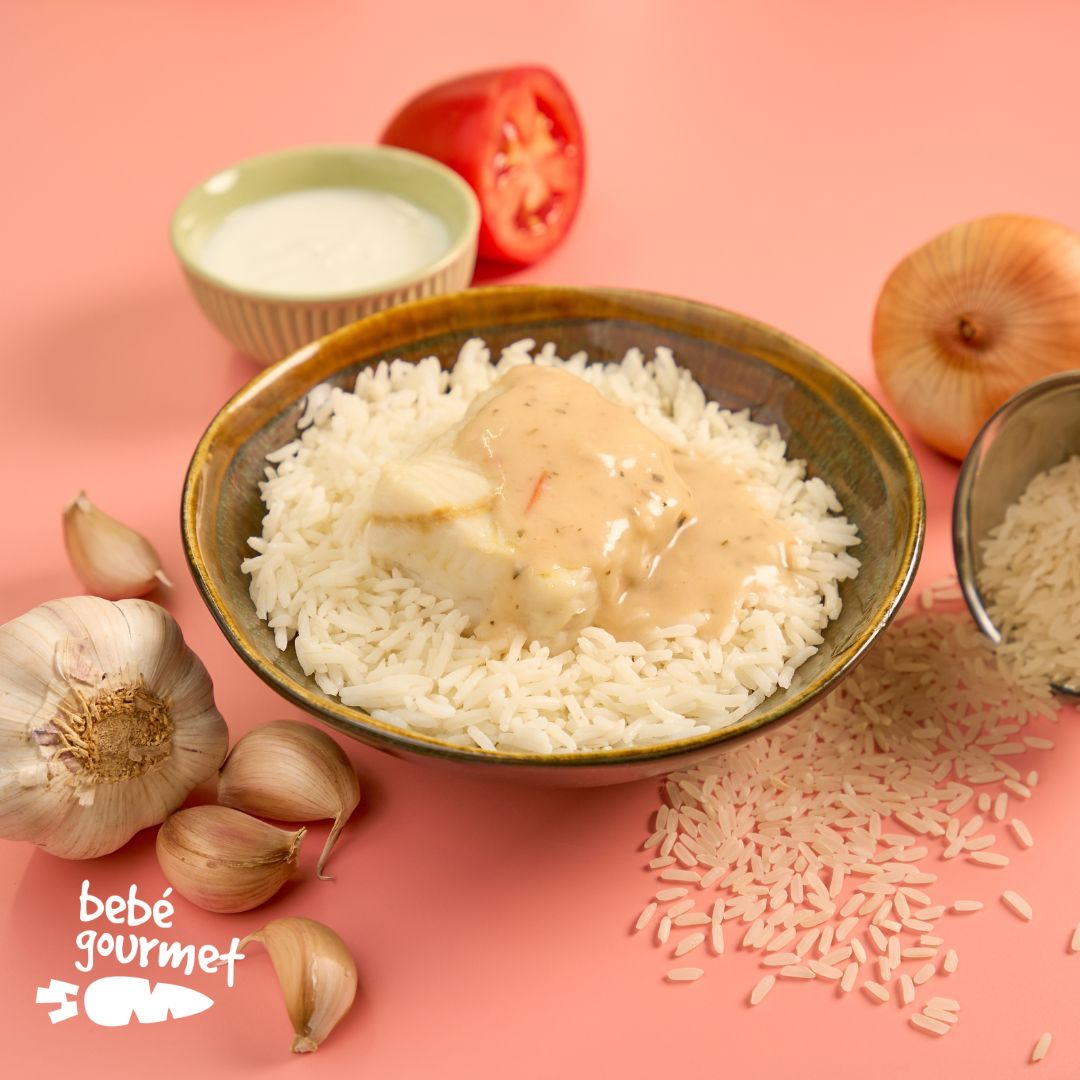 Pescada com Molho de Coco e Arroz Basmati (12+)