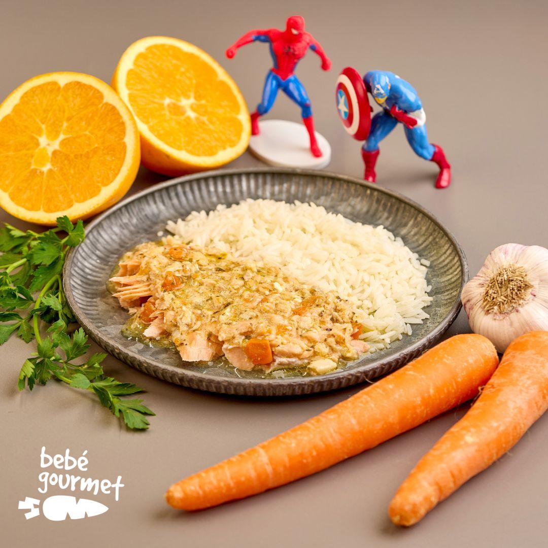 Salmão com Laranja e Arroz Thai  (12+)