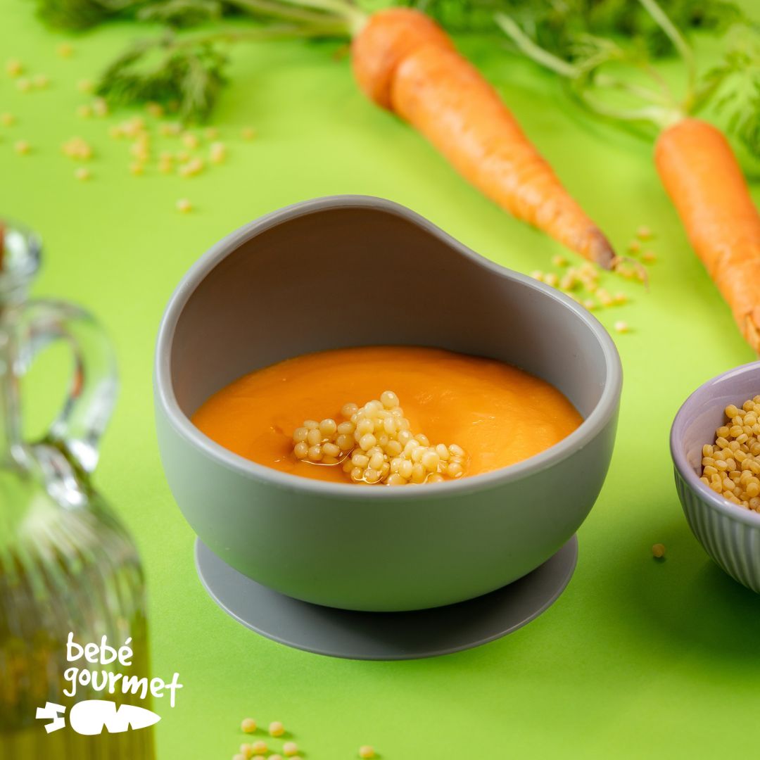 Sopa de Cenoura com Massinhas e Pescada (9+)